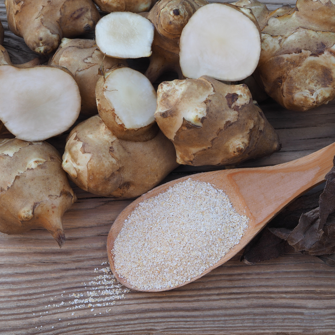 Inulin powder from chicory roots